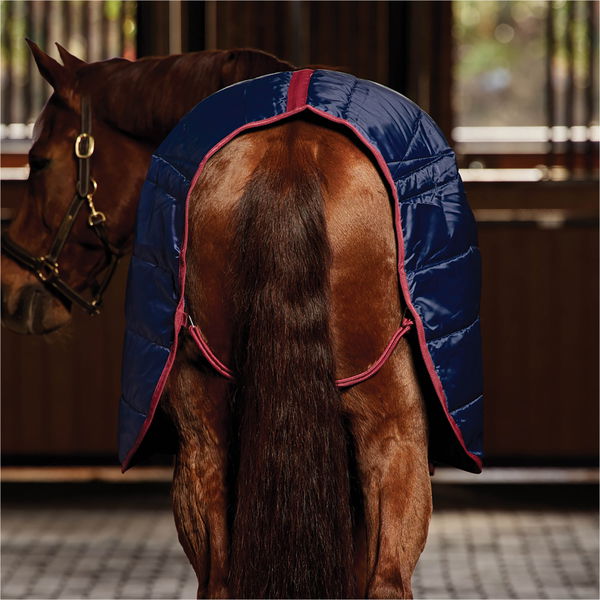 2026 WeatherBeeta Stable Rug 1031486 - Navy / Burgundy